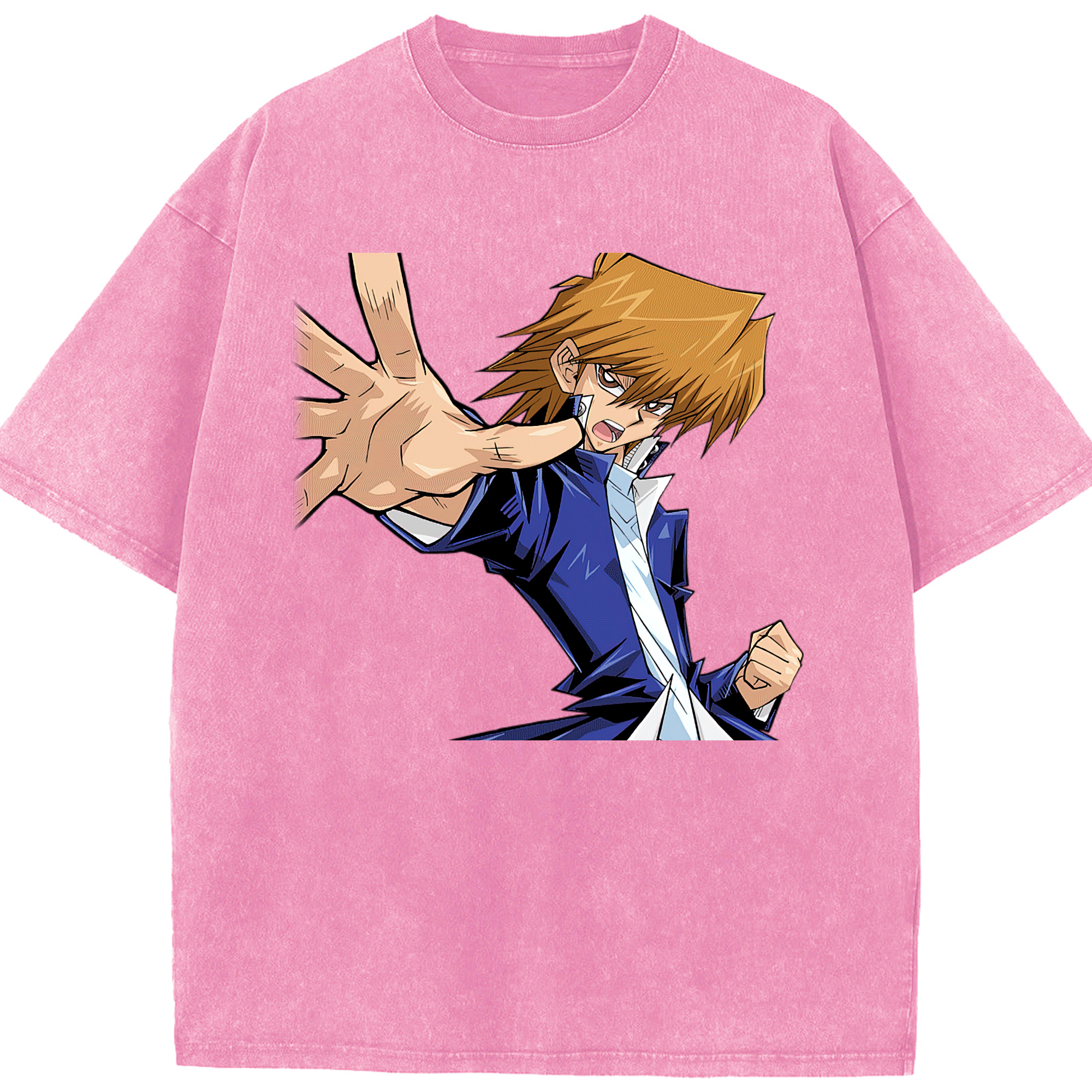 （画像用） 遊☆戯☆王 Yu-Gi-Oh! 綿100% ヴィンテージ風 半袖Tシャツ（フロントプリント）